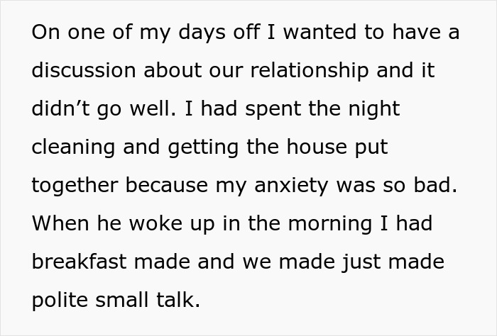 Text describing a troubled marriage where the husband demands a child and opens the marriage, leading to divorce papers. - 53