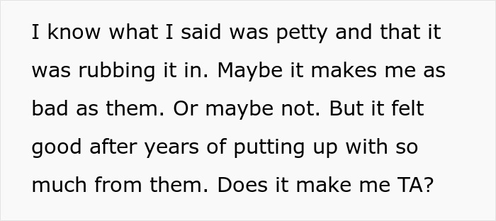 Text excerpt about reflecting on petty actions and blame in a dad destroys his marriage story after kids go no-contact.