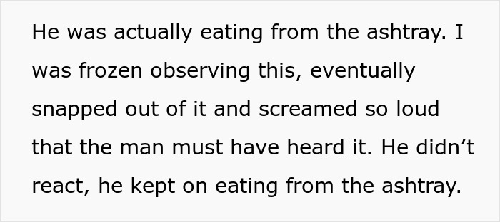Man sitting on patio displaying unusual behavior, creating a creepy and unsettling atmosphere linked to autism traits.
