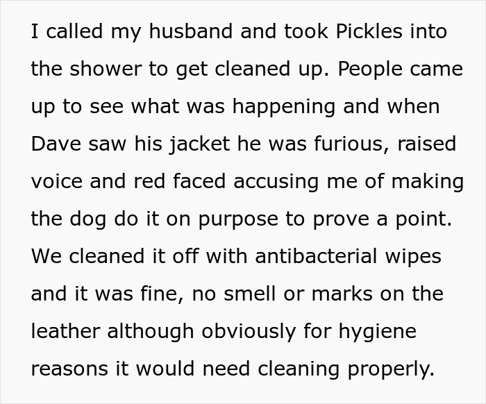 Woman refuses to replace nephew&rsquo;s jacket damaged by dog&rsquo;s accident after warning him about pet behavior.