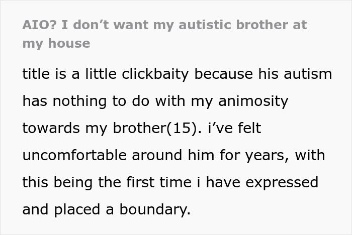 Mom feels unsafe around her autistic brother, family brushes off her fears about her child’s safety and boundaries. - 2