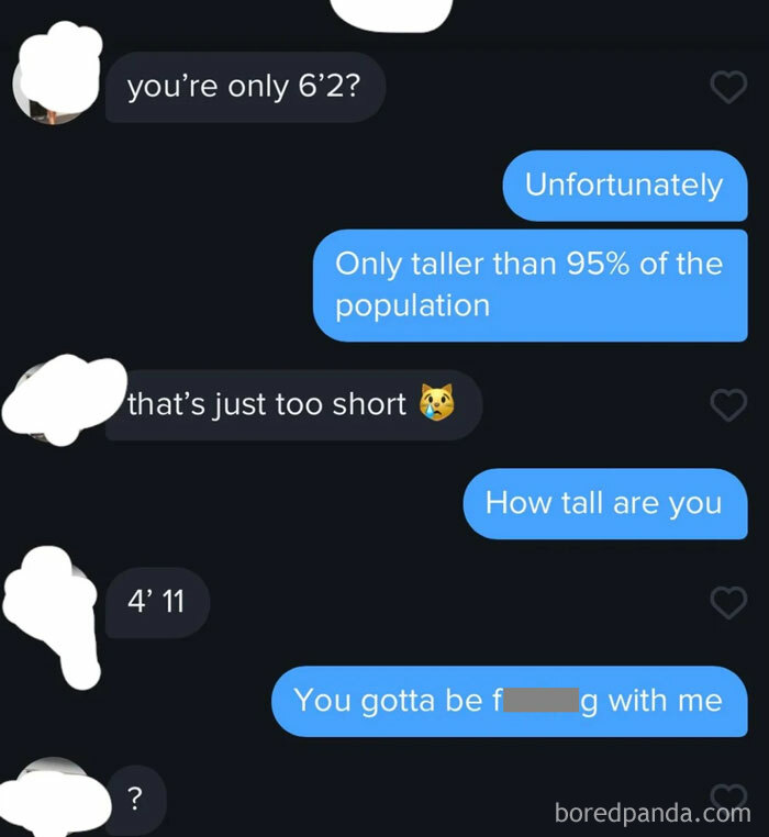 Online dating conversation highlighting challenges and humor in finding love online for the faint of heart.