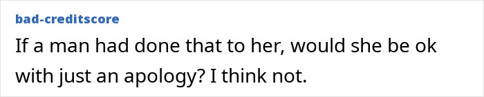 Comment on a forum expressing doubt about a woman&rsquo;s reaction after accusing a bus passenger of stealing her AirPods.