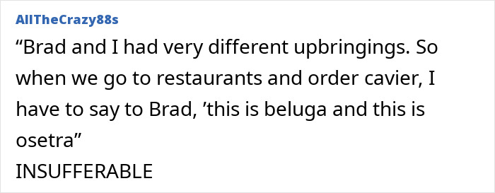 Text excerpt showing Gwyneth Paltrow under fire for how she treated Brad Pitt during their relationship on a social media post.