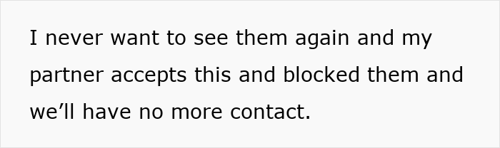 Woman looks shocked and upset after overhearing boyfriend&rsquo;s parents talking about her, feeling hurt and unwilling to see them again.