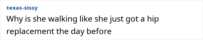 User comment mocking a runway walk described as constipated at Paris Fashion Week 2025. User comment mocking a runway walk described as constipated at Paris Fashion Week 2025.