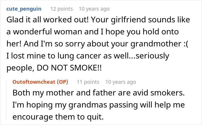 Screenshot of a forum discussion about best friend seeing girlfriend with another man and checking email for evidence.