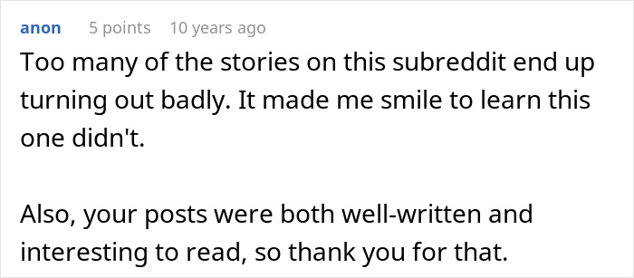 Reddit comment praising a well-written story about best friend who saw girlfriend with another man checking email.