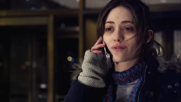 Young woman wearing winter clothes talking on phone, featured in one of the best Netflix shows loved by netizens. - 24
