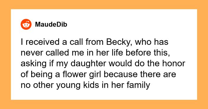 “Have I Been Eating Crazy Cakes?”: Mom Refuses To Lend Bride Her Daughter As A Flower Girl