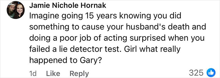 Comment on lie detector test regarding Shannon Price and Gary Coleman's death questioning the truth after 15 years. Comment on lie detector test regarding Shannon Price and Gary Coleman's death questioning the truth after 15 years.