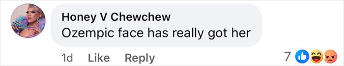 Comment on a social media post mentioning Christina Aguilera's Ozempic face sparking health concerns during her latest appearance. Comment on a social media post mentioning Christina Aguilera's Ozempic face sparking health concerns during her latest appearance.