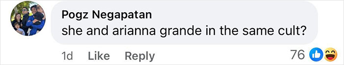 Screenshot of a social media comment questioning if Christina Aguilera and Ariana Grande are in the same cult, sparking health concerns. Screenshot of a social media comment questioning if Christina Aguilera and Ariana Grande are in the same cult, sparking health concerns.