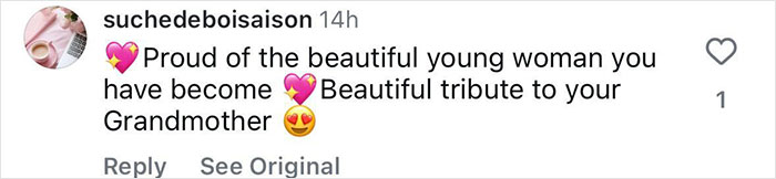 Comment praising Grace Kelly&rsquo;s granddaughter for reviving her grandmother&rsquo;s legendary look at a charity event.