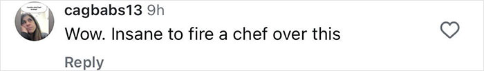 Comment on social media post reacting to a chef forced to quit restaurant after conflict with micro influencer over follower count.