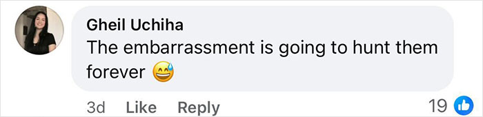 Comment by Gheil Uchiha expressing embarrassment about a Coldplay HR exec's 1.6 million mortgage scandal. - 7