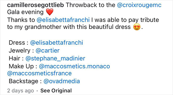 Grace Kelly&rsquo;s granddaughter wearing a legendary dress at a charity event, paying tribute to her grandmother's iconic style.