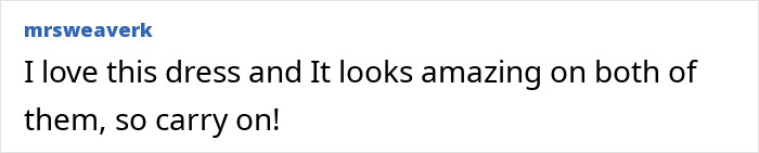 Comment by mrsweaverk praising a dress, unrelated to Skeleton Barbie Leg or Kris Jenner Photoshop fail keywords.