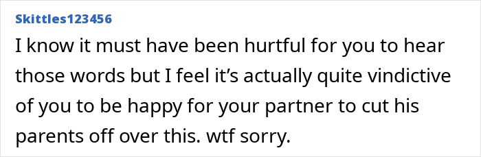 Woman shocked after overhearing boyfriend&rsquo;s parents talking about her, upset and avoiding future meetings with them.