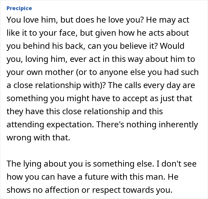 Woman discovers husband secretly texting his mother, revealing deception and lies in their relationship through hidden messages