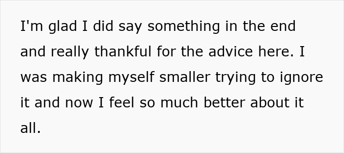 Text on a white background expressing relief and gratitude for advice after refusing to be the go-to nanny on a couples’ trip. - 29