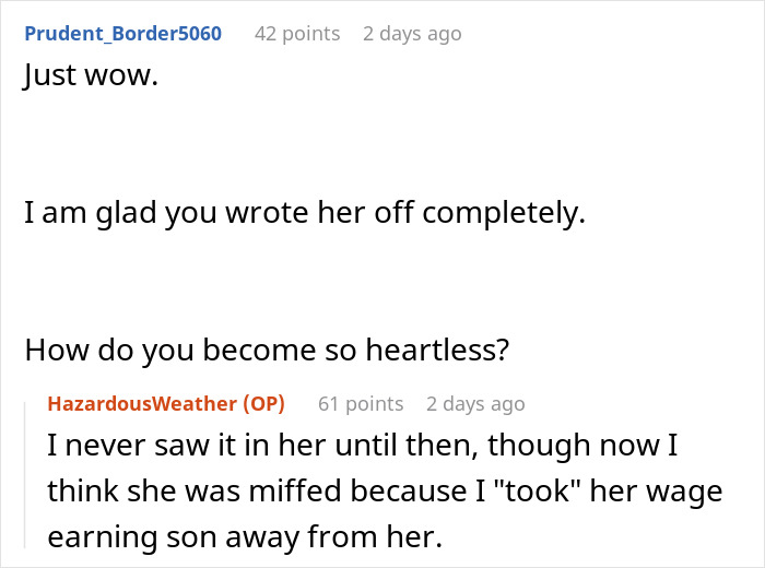 Online conversation about wife fearing husband lost at sea and heartless mother-in-law’s concern over coffin payment. Online conversation about wife fearing husband lost at sea and heartless mother-in-law’s concern over coffin payment.