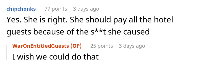 Screenshot of a conversation discussing a hotel pool incident involving karens kid poop and its consequences. - 16