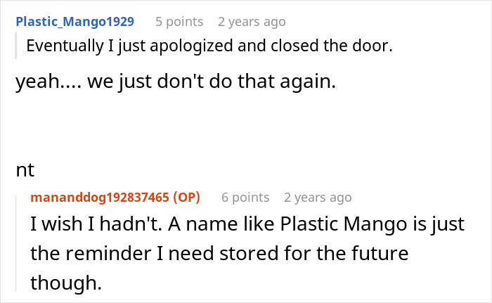 Reddit user discussing feeling like a jerk after banning children from property due to entitled parent behavior. - 26