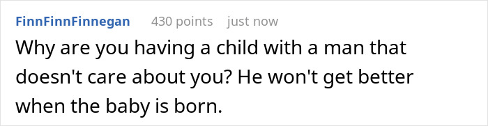 User comment expressing frustration about a guy who prioritizes video games over doctors’ visits with his pregnant wife. User comment expressing frustration about a guy who prioritizes video games over doctors’ visits with his pregnant wife.