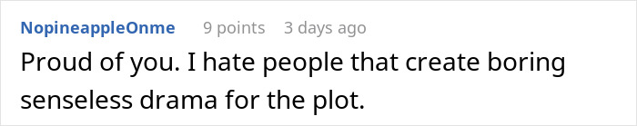 Screenshot of a social media comment expressing pride in someone who moved on after failing girlfriend’s weird social media story test. - 27