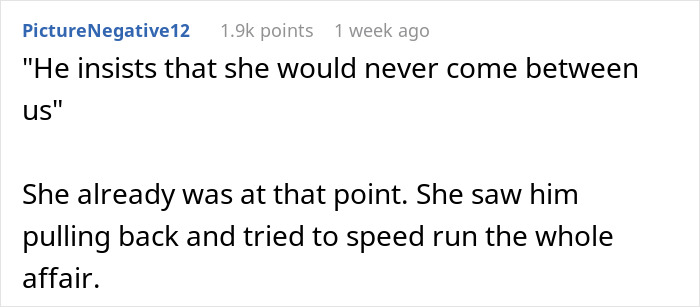 Caption text in a social media post showing a husband's emotional reunion with ex raising red flags for his wife after his confession of lingering feelings.