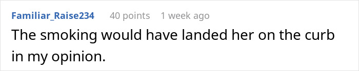 Comment mentioning smoking consequences, expressing a strong opinion about the incident in the story. - 21