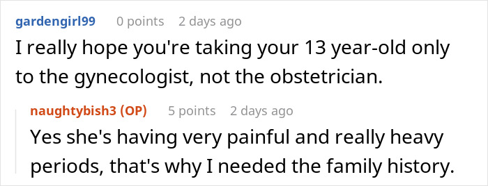 Screenshot of a Reddit conversation discussing a man facing legal consequences as a deadbeat dad after refusing a small favor.