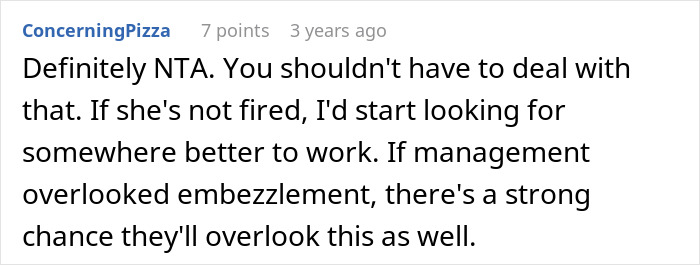 Screenshot of a comment discussing a boss caught spying on a 25-year-old coworker and struggling with technology.