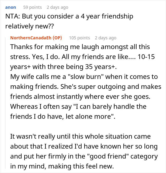 Screenshot of a Reddit thread discussing a friend&rsquo;s tattoo and its impact on her love life, mentioning Titanic.