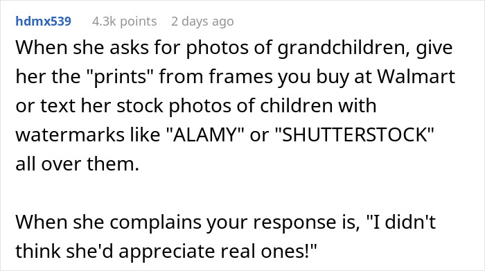 Text post about a woman realizing the family heirloom from her mother-in-law is only worth $30.