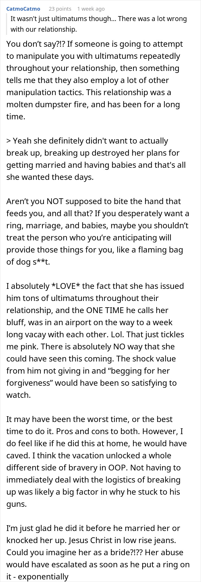 Lady’s Manipulative Plan Backfires When BF Refuses To Date Again After She Dumps Him Before Vacay - 37