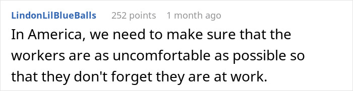 Comment on ableist manager refusing to accommodate disabled employee, highlighting workplace discomfort and conflict issues. Comment on ableist manager refusing to accommodate disabled employee, highlighting workplace discomfort and conflict issues.