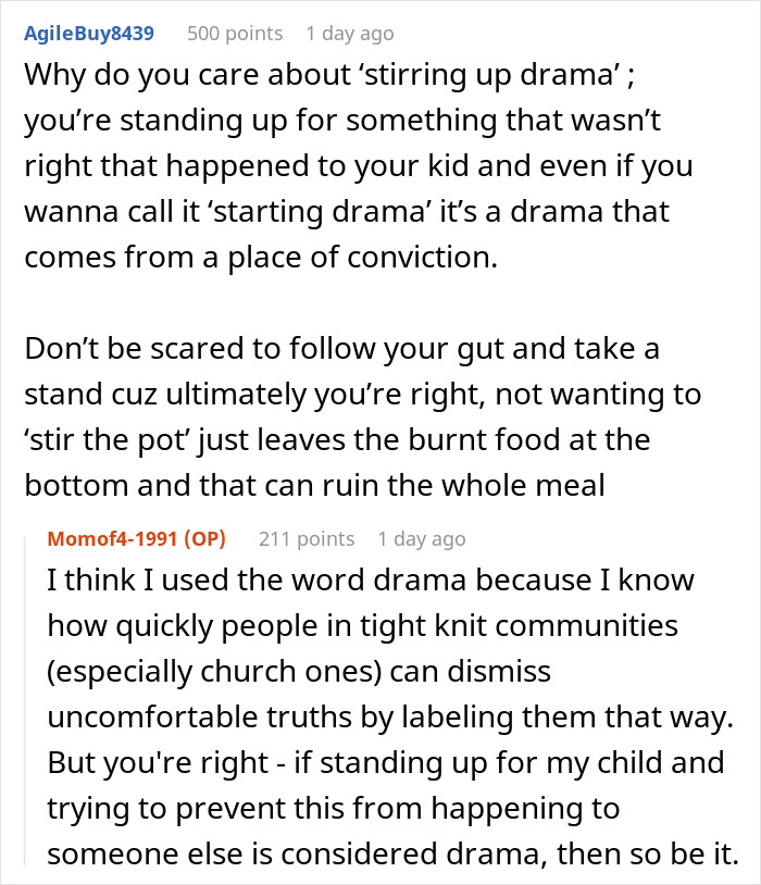 Parent and daughter attending a church camp event in Houston, engaging in a heartfelt conversation outdoors.