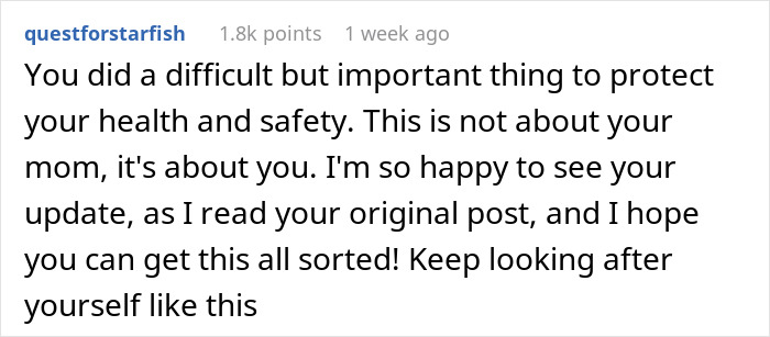 Screenshot of an online comment supporting a teen exposing mom’s lies about unnecessary hospital visits. - 38