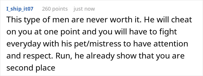 Reddit comment about men cheating and relationship struggles shared on a social media post about best friend not inviting girlfriend. - 15