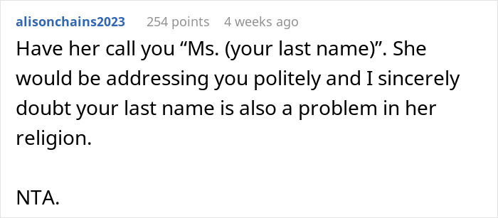 Reddit comment discussing a Korean woman told to use another name due to perceived borderline racism at work. Reddit comment discussing a Korean woman told to use another name due to perceived borderline racism at work.