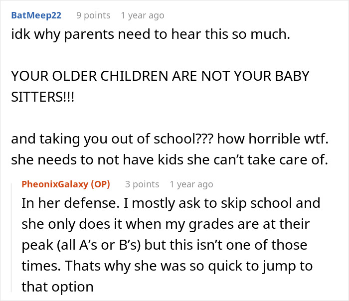 Online discussion about mom furious over teen asking to be paid for babysitting and having a nail appointment excuse