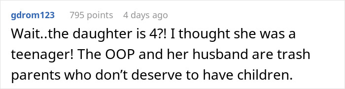 Screenshot of a social media comment expressing backlash over a mom&rsquo;s brutally honest confession about a return program.