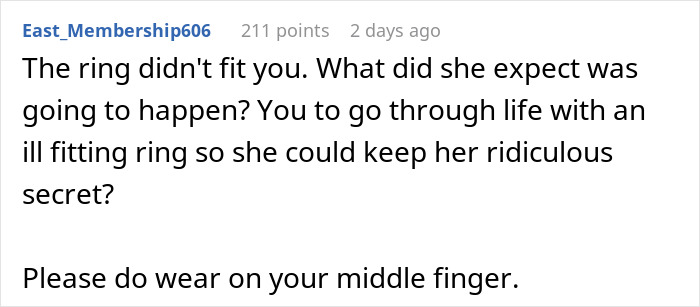 Screenshot of a forum post discussing a woman realizing the family heirloom from her MIL was only worth $30.