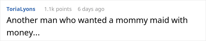 Comment about a man demanding his wife has his child and opens the marriage, but she responds with divorce papers. - 86