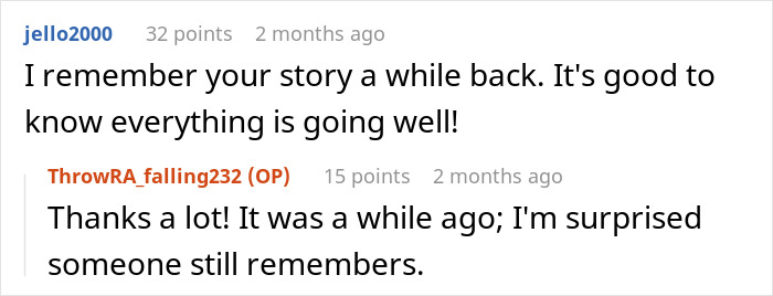 Screenshot of an online conversation about a husband&rsquo;s sudden decision to move in his disabled siblings causing wife to question their marriage.