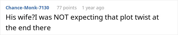 Reddit comment expressing shock at unexpected plot twist involving guy fed up with pregnant roomie revealed as father. - 15