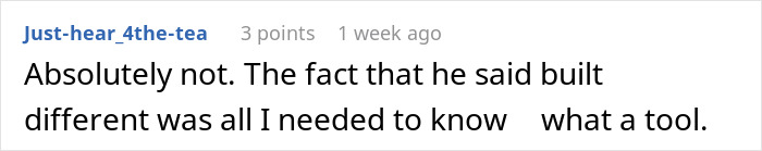 Comment on social media post discussing man invading woman&rsquo;s space after she declines to swap seats, calling himself victim.