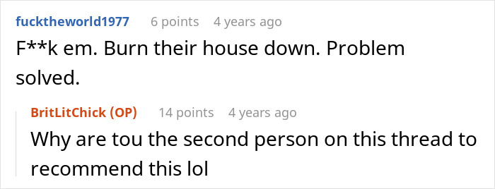 Screenshot of a heated online discussion about parents treating neighbor&rsquo;s driveway like their own backyard.